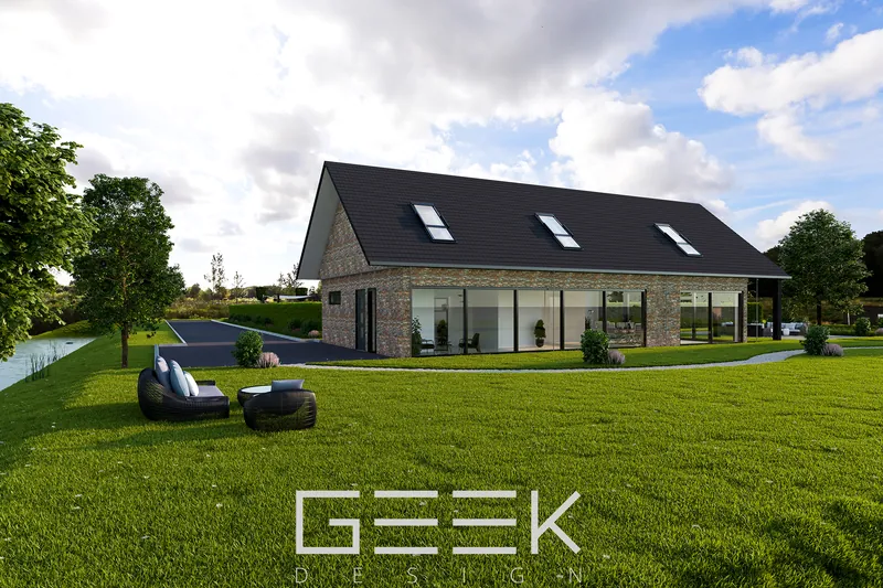 3D-exterieur · Landhuis