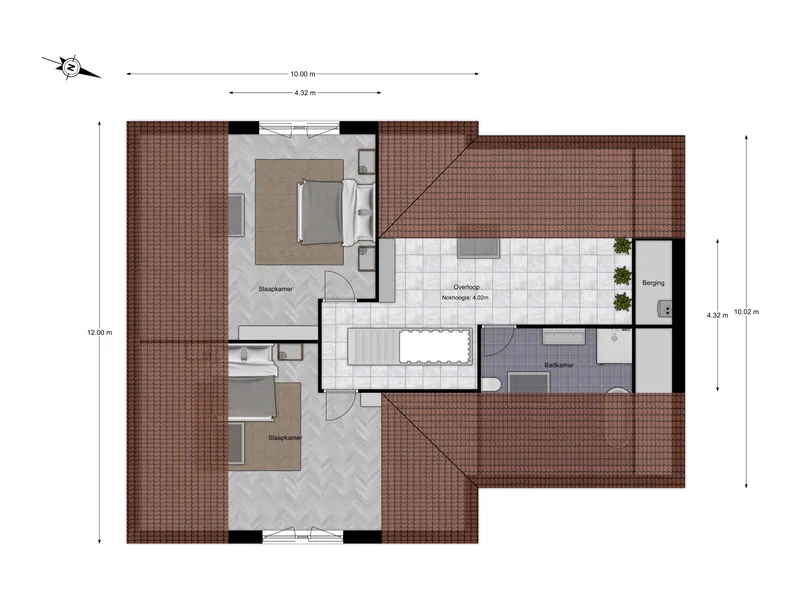 2D-plattegrond · Zolder